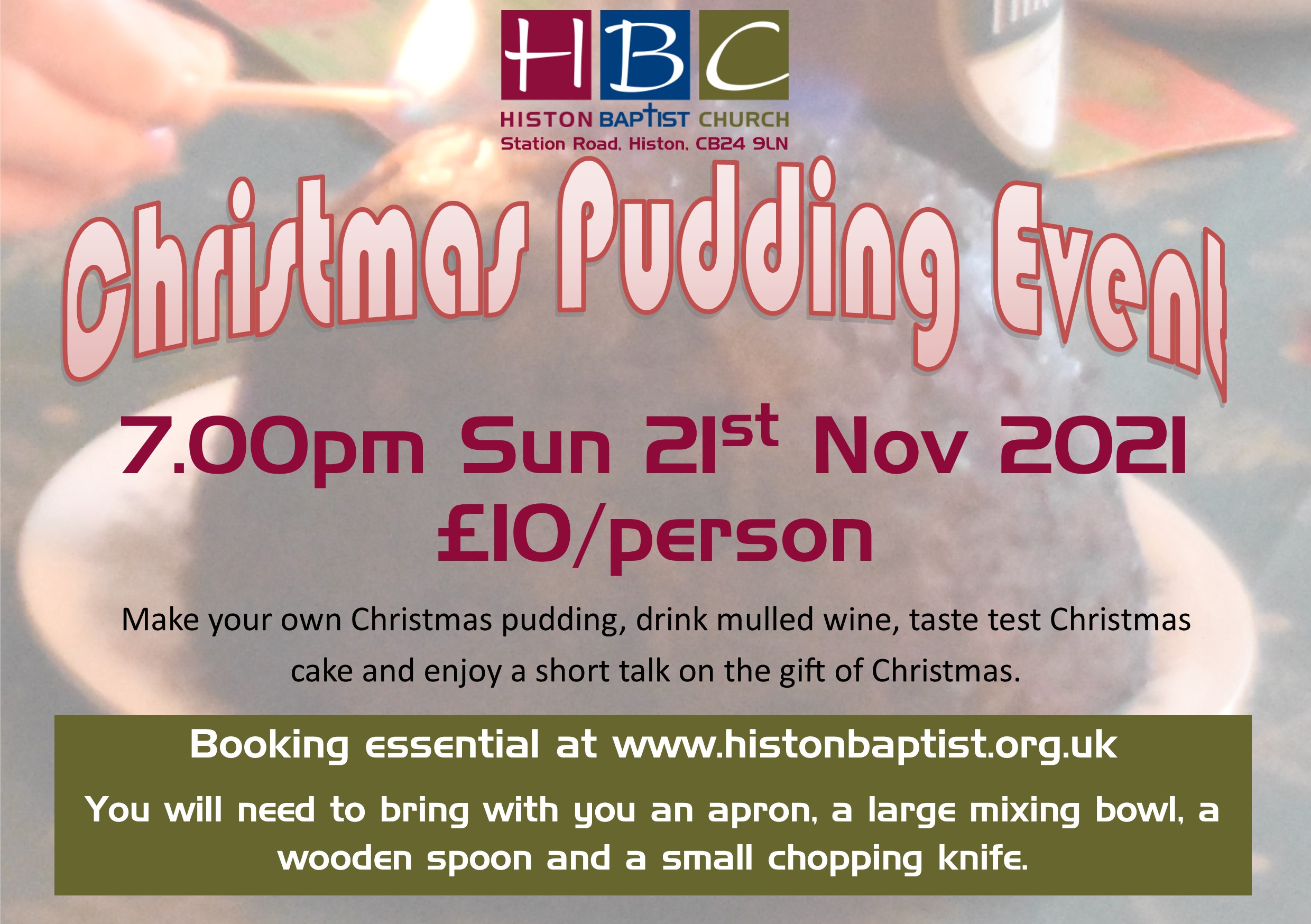 2021 Christmas Pudding event b