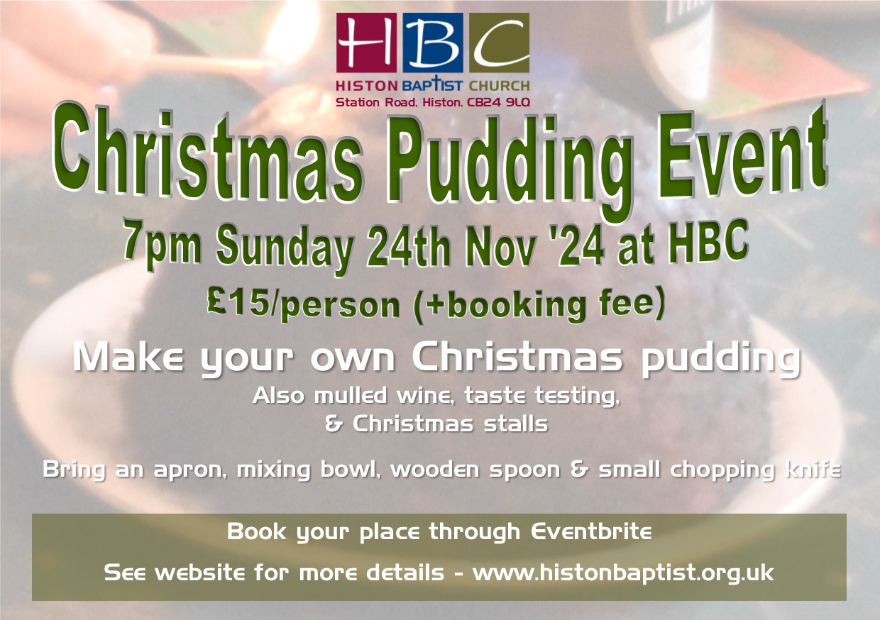 2024 Christmas Pudding event f