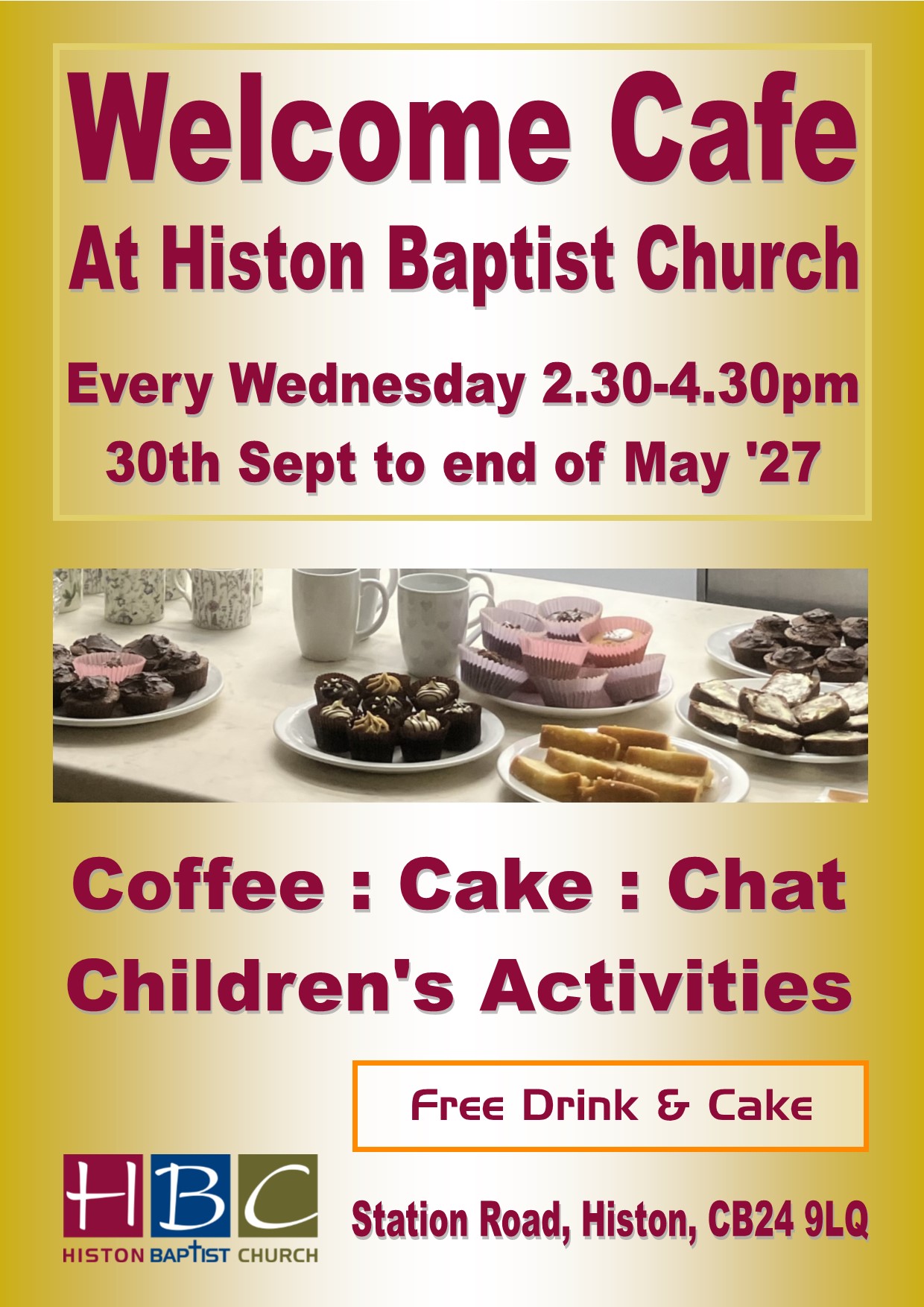 Welcome Cafe 2026-27 at HBC -